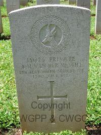 Dar Es Salaam War Cemetery - Van Der Mescht, A M